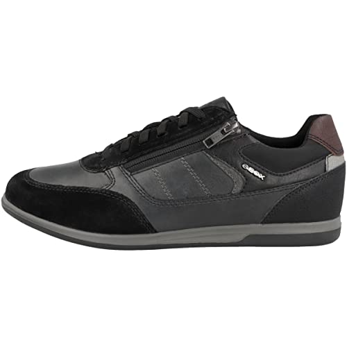 Geox Herren U Renan Sneakers, Schwarz, 44 EU von Geox