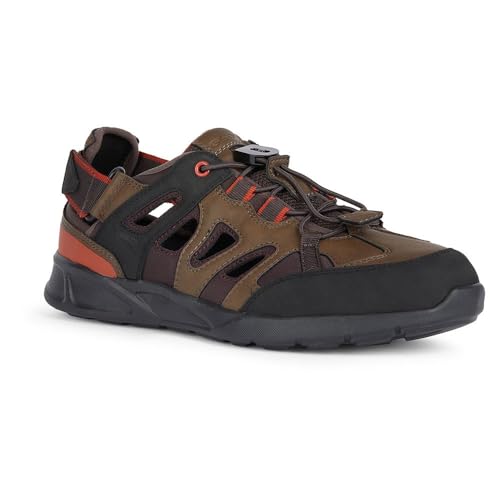 Geox Herren U SANZIO D Sport Sandal, DARK BROWN, 42 EU von Geox