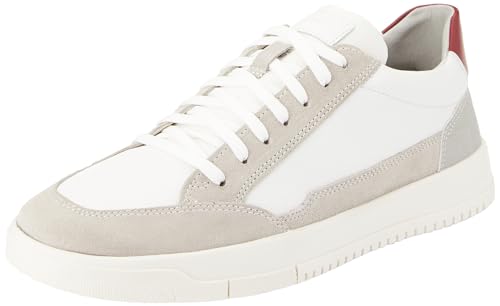 Geox Herren U SEGNALE A Sneaker, White/Grey, 42 EU von Geox