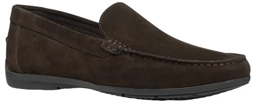 Geox Herren U SIRON A Moccasin, Dark Brown, 44 EU von Geox