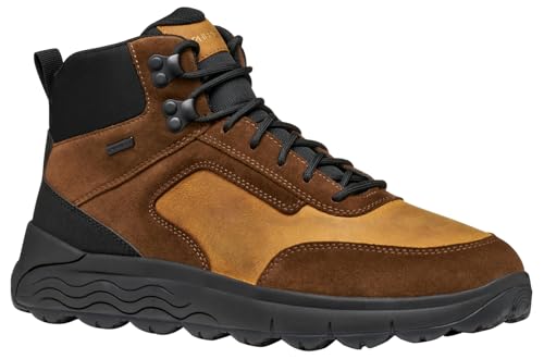 Geox Herren U SPHERICA 4X4 B ABX Ankle Boot, Cognac/Black, 44 EU von Geox