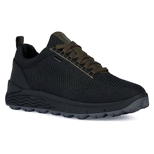 Geox Herren U SPHERICA 4X4 B ABX Sneaker, Black/Military, 39 EU von Geox