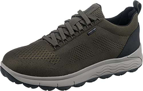 Geox Herren U Spherica 4x4 B Abx Sneakers, Dk Olive, 45 EU von Geox