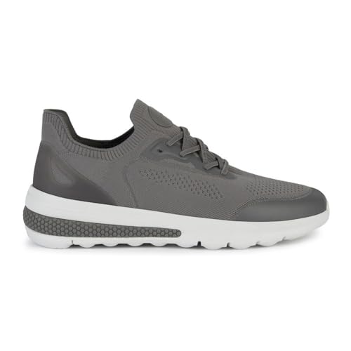 Geox Herren U SPHERICA ACTIF A Sneaker, DK Stone, 44 EU von Geox