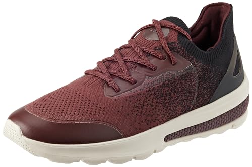 Geox Herren U SPHERICA ACTIF A Sneaker, Wine/Black, 43 EU von Geox