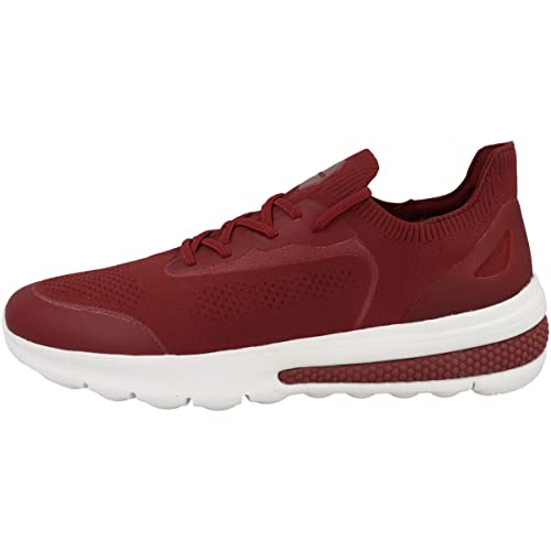 Geox Herren U SPHERICA ACTIF Sneaker, DK RED, 46 EU von Geox