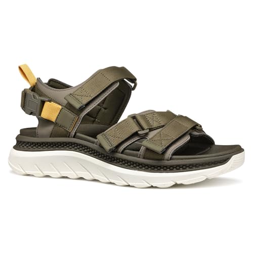 Geox Herren U SPHERICA ACTIF X S Sport Sandal, Dove Grey/Military, 45 EU von Geox