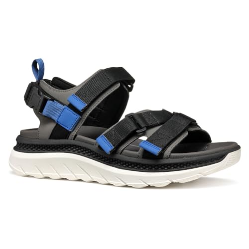 Geox Herren U SPHERICA ACTIF X S Sport Sandal, Graphite/Black, 46 EU von Geox
