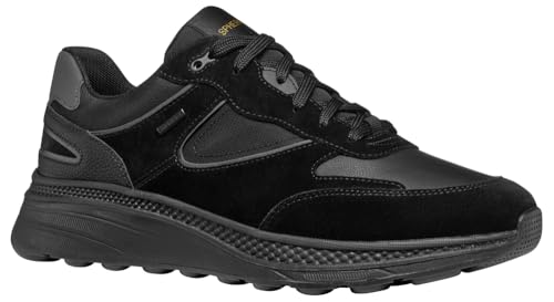 Geox Herren U SPHERICA ACTIF X1 Sneaker, Black, 41 EU von Geox
