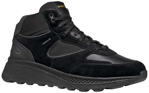 Geox Herren U SPHERICA ACTIF X1 Sneaker, Black, 43 EU von Geox