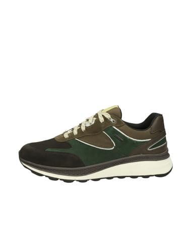 Geox Herren U SPHERICA ACTIF X1 Sneaker, DK Coffee/DK Green, 44 EU Geox Herren U SPHERICA ACTIF X1 Sneaker, DK Coffee/DK Green, 44 EU von Geox