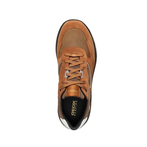 Geox Herren U SPHERICA ACTIF X1 Sneaker, Ochre/Cognac, 41 EU Geox Herren U SPHERICA ACTIF X1 Sneaker, Ochre/Cognac, 41 EU von Geox