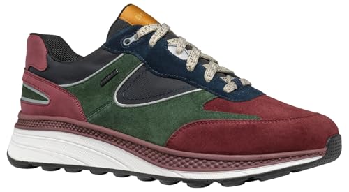 Geox Herren U SPHERICA ACTIF X1 Sneaker, Wine/DK Green, 40 EU Geox Herren U SPHERICA ACTIF X1 Sneaker, Wine/DK Green, 40 EU von Geox