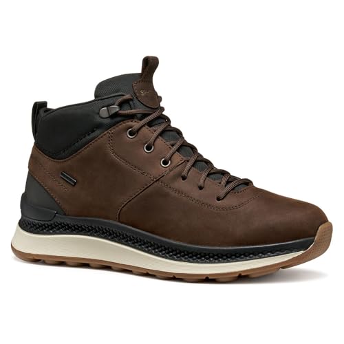 Geox Herren U SPHERICA ACTIF X2 Ankle Boot, DK.Brown/Black, 41 EU von Geox