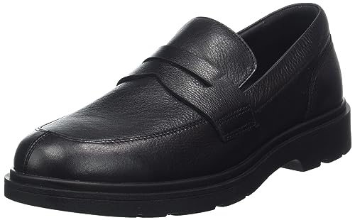 Geox Herren U SPHERICA EC1 A Moccasin, Black, 41.5 EU von Geox