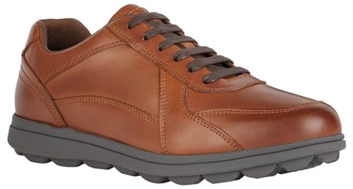 Geox Herren U SPHERICA EC12 Sneaker, Cognac, 44 EU von Geox