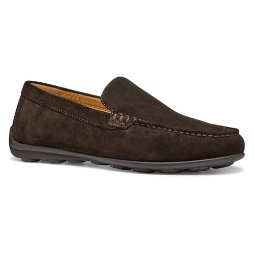 Geox Herren U SPHERICA EC16 A Moccasin, Dark Brown, 42 EU von Geox