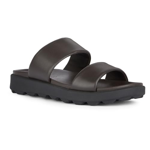 Geox Herren U SPHERICA EC6 A Slide Sandal, Dark Brown, 44 EU von Geox