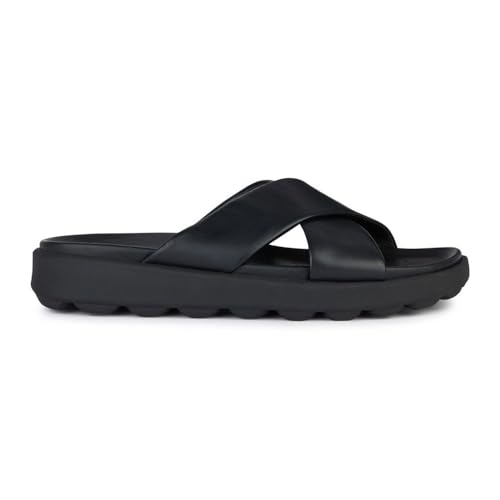 Geox Herren U SPHERICA EC6 B Slide Sandal, Black, 43 EU von Geox