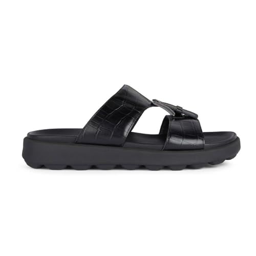 Geox Herren U SPHERICA EC6 D Slide Sandal, Black, 42 EU von Geox