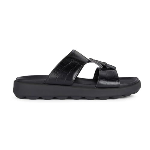 Geox Herren U SPHERICA EC6 D Slide Sandal, Black, 43 EU von Geox