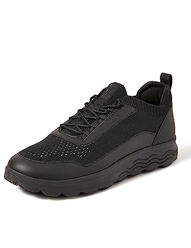 Geox Herren U SPHERICA Sneaker, Black, 43 EU von Geox