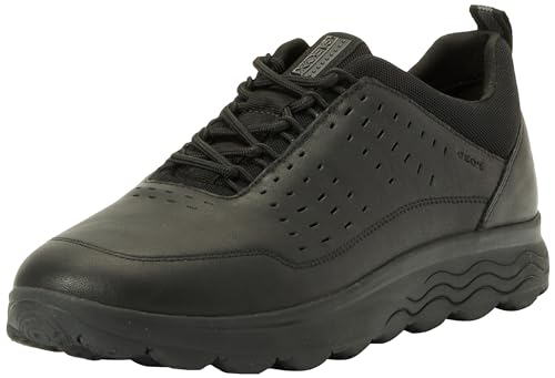 Geox Herren U SPHERICA Sneaker, Black, 44 EU von Geox