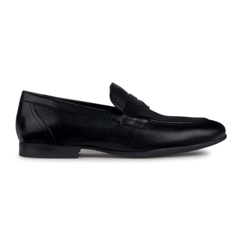 Geox Herren U Sapienza A Loafer, Black, 40 EU von Geox