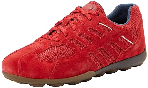 Geox Herren U Snake 2.0 A Sneaker, RED, 43 EU von Geox