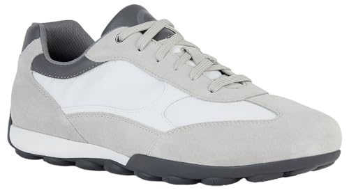 Geox Herren U Snake 2.0 C Sneaker, LT Grey/White, 39 EU Geox Herren U Snake 2.0 C Sneaker, LT Grey/White, 39 EU von Geox