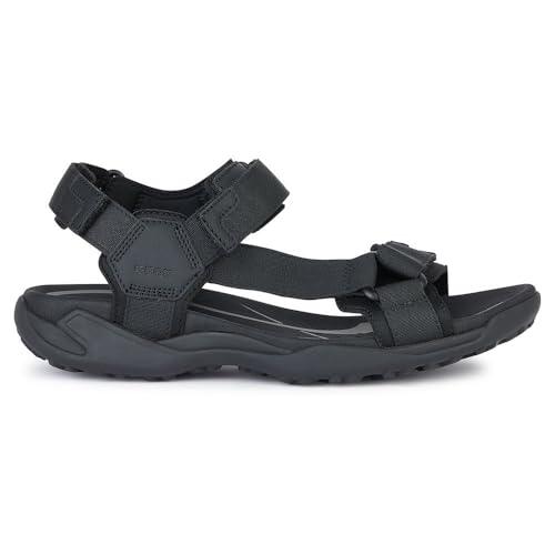 Geox Herren U TERRENO + Grip A Sport Sandal, Black, 44 EU Geox Herren U TERRENO + Grip A Sport Sandal, Black, 44 EU von Geox