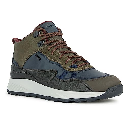 Geox Herren U TERRESTRE B ABX A Sneaker, Navy/DK Coffee, 45 EU von Geox