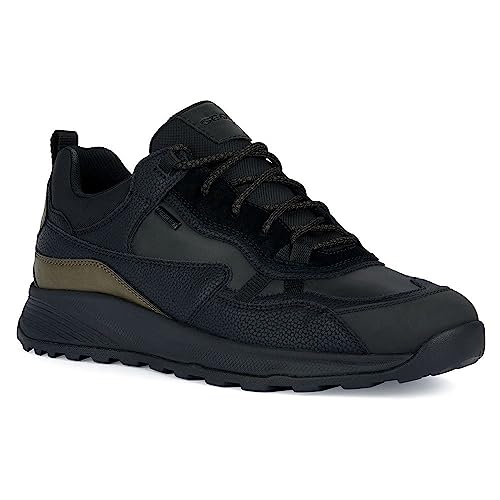 Geox Herren U TERRESTRE B ABX C Sneaker, Black/Military, 46 EU von Geox