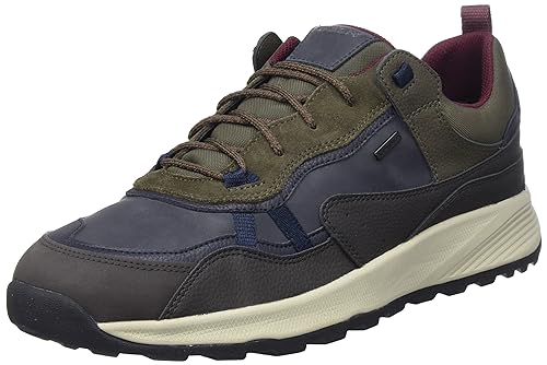 Geox Herren U TERRESTRE B ABX C Sneaker, Navy/DK Coffee, 42 EU von Geox