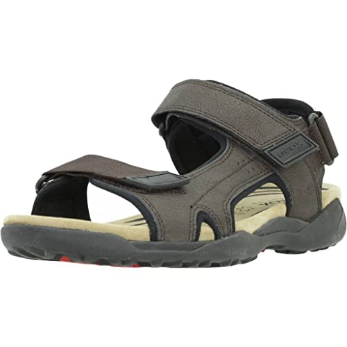 Geox Herren U Terreno + Grip Sandal, Kaffee, 39 EU von Geox