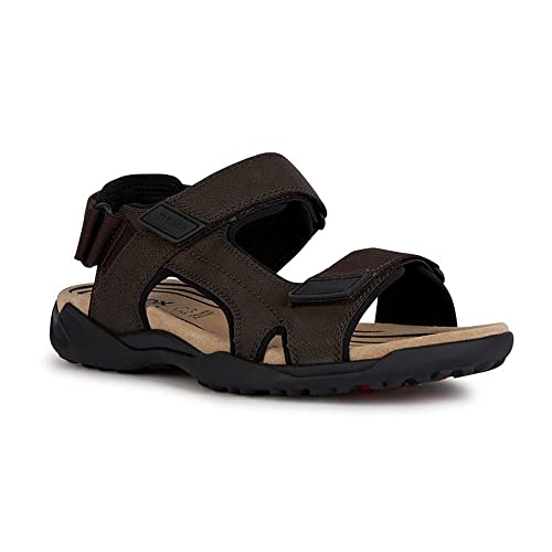 Geox Herren U Terreno + Grip Sandal, Kaffee, 42 EU von Geox