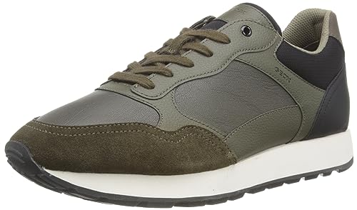 Geox Herren U VICENDA D Sneaker, Military/Black, 42 EU von Geox