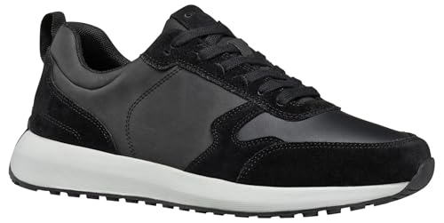 Geox Herren U VOLPIANO A Sneaker, Black, 40 EU von Geox