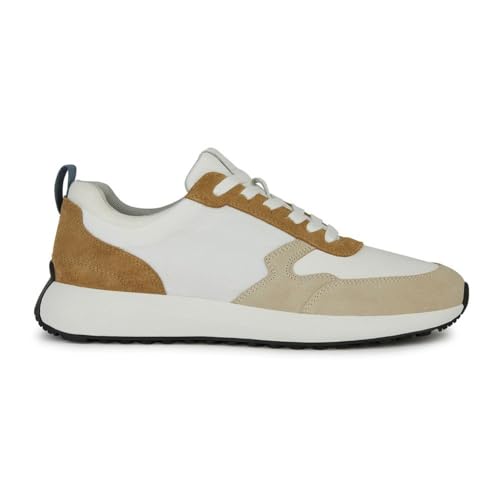 Geox Herren U VOLPIANO A Sneaker, LT Taupe/White, 44 EU von Geox