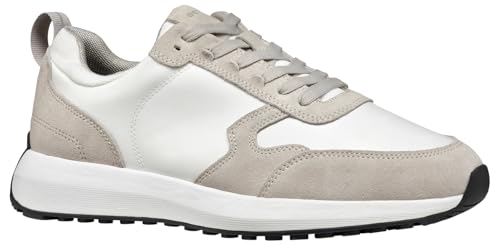 Geox Herren U VOLPIANO A Sneaker, Lt Grey/White, 44 EU Geox Herren U VOLPIANO A Sneaker, Lt Grey/White, 44 EU von Geox
