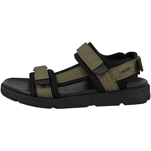 Geox Herren U Xand 2s J Sandalen, Lt Olive Black, 43 EU von Geox