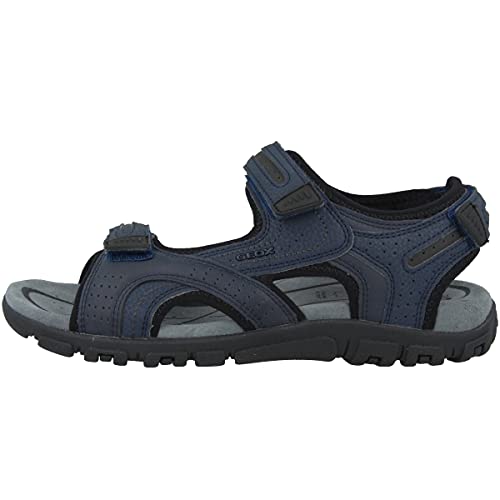 Geox Herren Uomo Sandal Strada D Sandalen, Navy Dk Grey, 39 EU von Geox