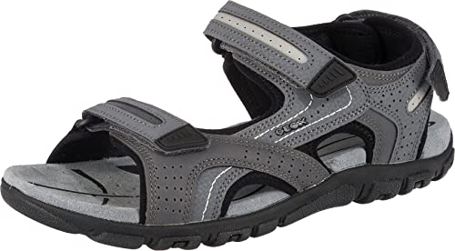 Geox Herren Uomo Sandal Strada D Sandalen, Stone Lt Grey, 39 EU von Geox