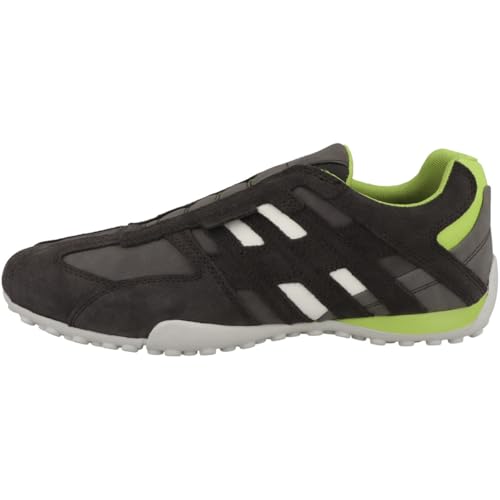 Geox Herren Uomo Snake B Sneaker, Graphite/Lime Green, 41 EU Geox Herren Uomo Snake B Sneaker, Graphite/Lime Green, 41 EU von Geox