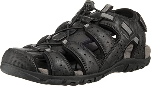 Geox Herren UOMO SANDAL STRADA B, Schwarz (Black C9999), 40 EU von Geox