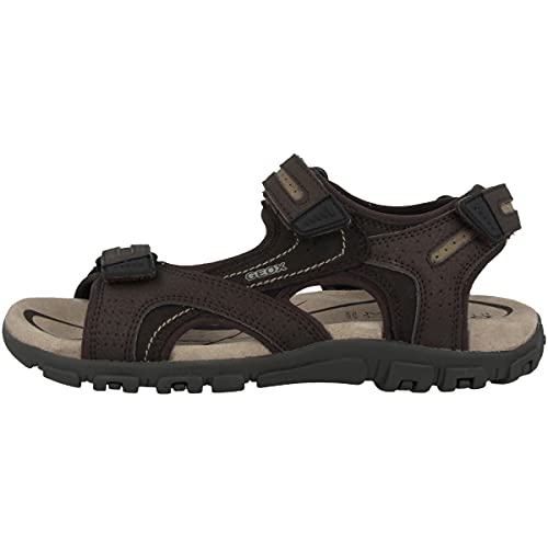 Geox Herren U Sandal Strada D Riemchensandalen, Braun Brown Sand C0705, 44 EU von Geox