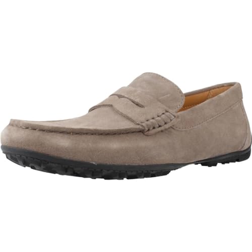 Geox Herrenschuhe - Bequeme Slipper - Halbschuhe KOSMOPOLIS + Grip - Uomo Mocassini b U35CFB 00022 C1018 Braun, EU 43 von Geox