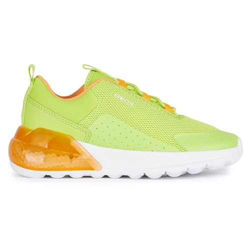 Geox Jungen J Activart Illuminus Sneaker, Lime, 25 EU von Geox
