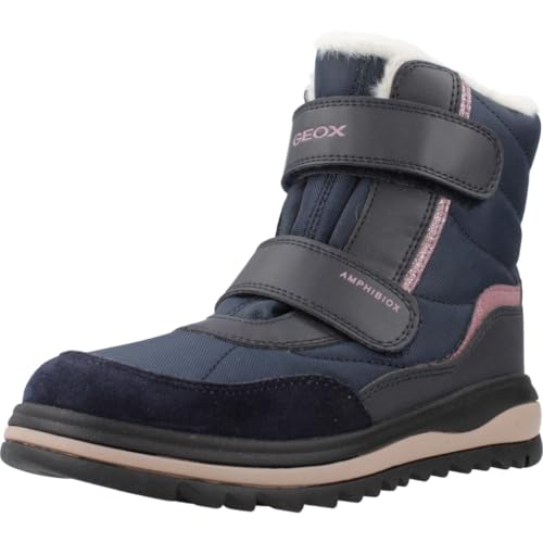 Geox J ADELHIDE Girl B AB Ankle Boot, Navy, 33 EU von Geox