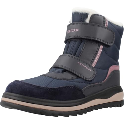 Geox J ADELHIDE Girl B AB Ankle Boot, Navy, 33 EU von Geox